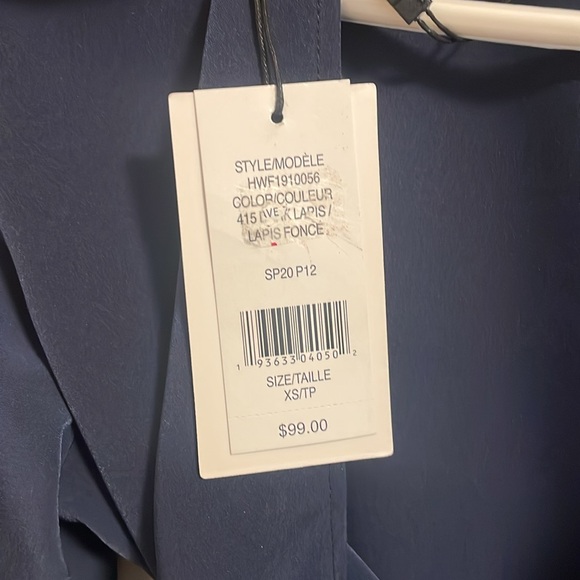 Halston Navy Blouse size XS - Picture 7 of 7